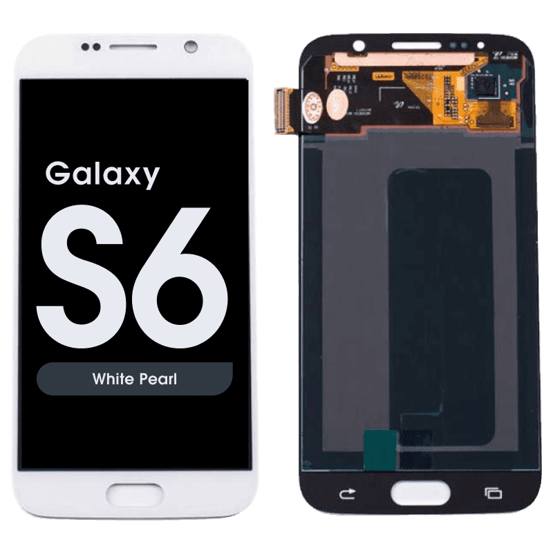 Refurbished - OLED Screen and Digitizer Assembly for Samsung Galaxy S6 (G920) (No Frame) (White Pearl)