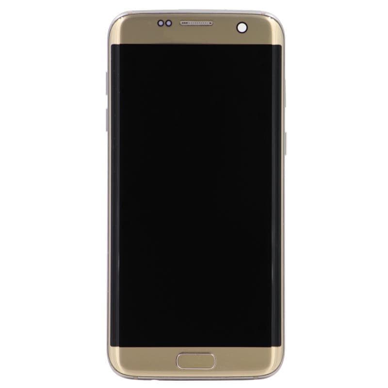 Refurbished - OLED Screen and Digitizer Assembly w/ Frame for Samsung Galaxy S7 Edge (G935F) (Gold)
