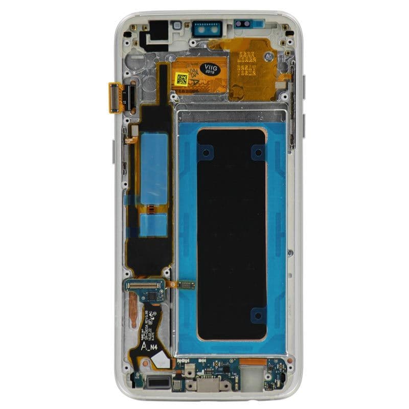 Refurbished - OLED Screen and Digitizer Assembly w/ Frame for Samsung Galaxy S7 Edge (G935F) (Silver)