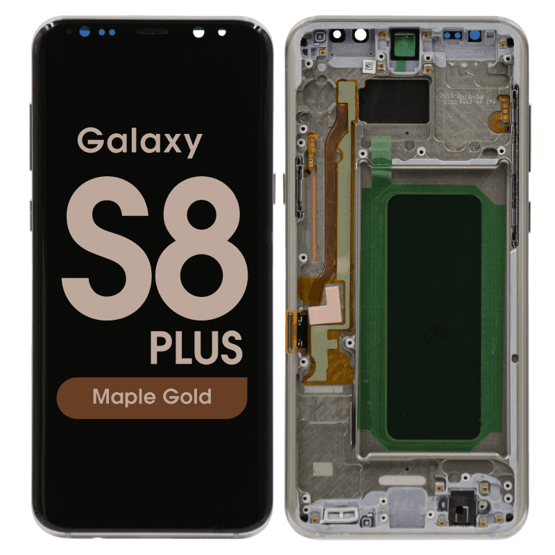 Refurbished - OLED Screen and Digitizer Assembly w/ Frame for Samsung Galaxy S8 Plus (G955) (Maple Gold)