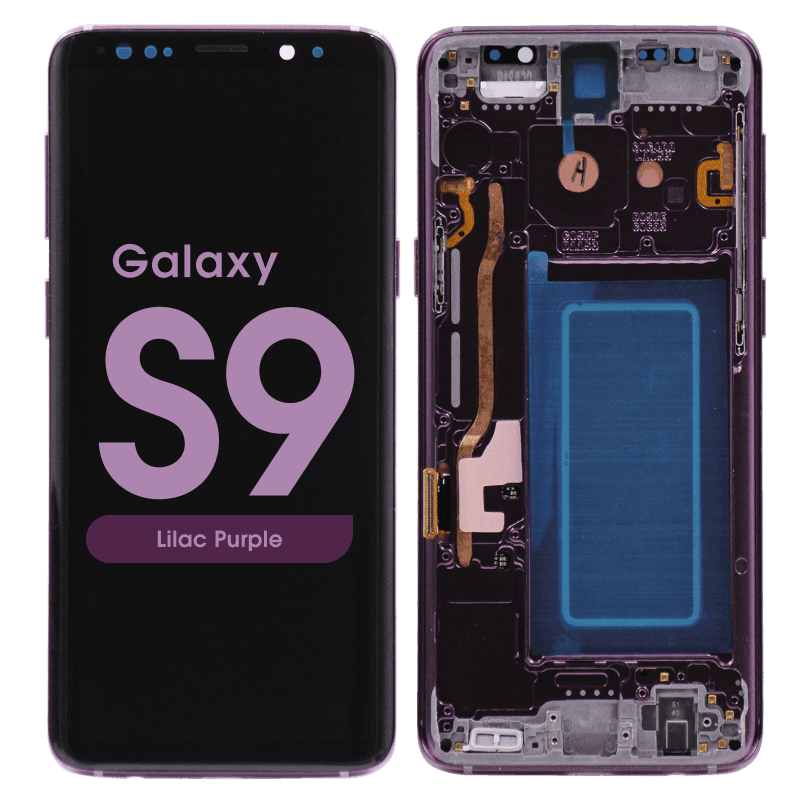 Refurbished - OLED Screen and Digitizer Assembly w/ Frame for Samsung Galaxy S9 (G960) (Lilac Purple)