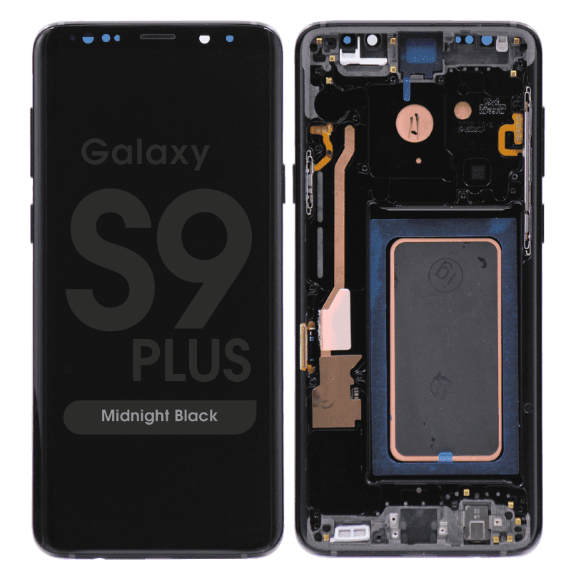 Refurbished - OLED Screen and Digitizer Assembly w/ Frame for Samsung Galaxy S9 Plus (G965) (Midnight Black)
