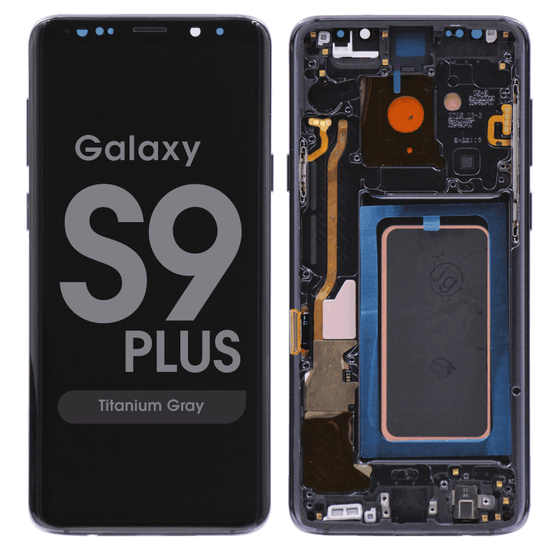 Refurbished - OLED Screen and Digitizer Assembly w/ Frame for Samsung Galaxy S9 Plus (G965) (Titanium Gray)