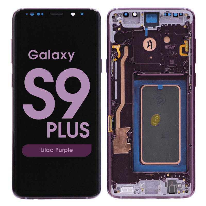 Refurbished - OLED Screen and Digitizer Assembly w/ Frame for Samsung Galaxy S9 Plus (G965) (Lilac Purple)