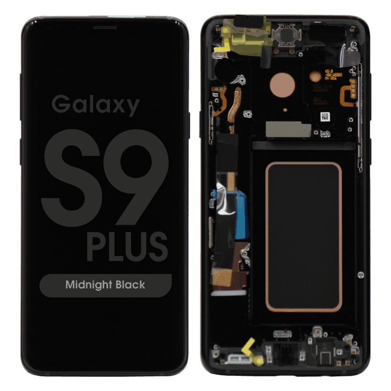 Service Pack - OLED Screen and Digitizer Assembly w/ Frame for Samsung Galaxy S9 Plus (G965) (Midnight Black)