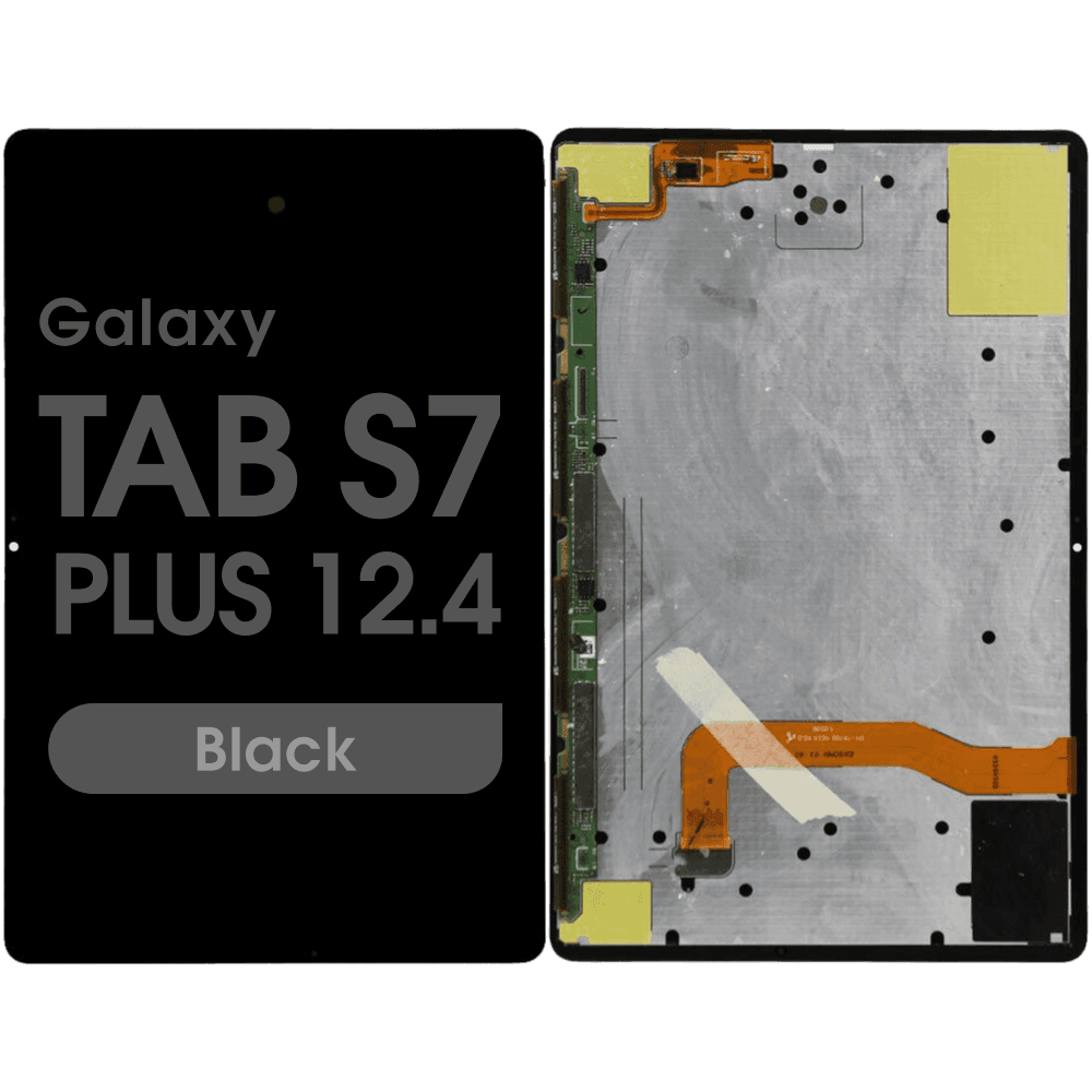 Refurbished - OLED Screen and Digitizer Assembly for Samsung Galaxy Tab S7 Plus 12.4 (2020) (T970 / T975 / T976) (No Frame) (Black)