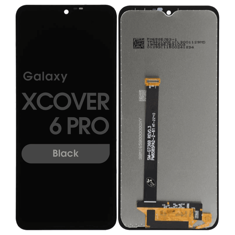 Refurbished - LCD Screen and Digitizer Assembly for Samsung Galaxy XCover6 Pro (G736) (No Frame) (Black)
