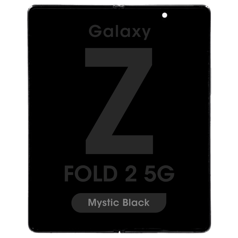 Service Pack - OLED Screen and Digitizer Assembly w/ Frame for Samsung Galaxy Z Fold 2 5G (F916) (US / International Version) (Main Screen) (Mystic Black)