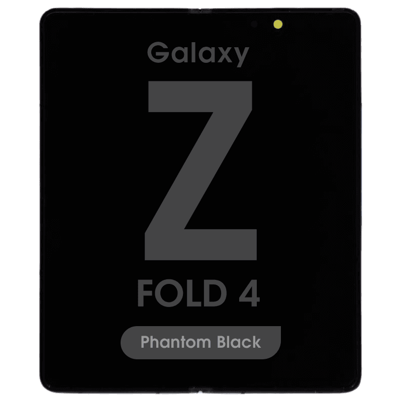 OEM Pull - OLED Screen and Digitizer Assembly w/ Frame for Samsung Galaxy Z Fold 4 (F936) (US / International Version) (Main Screen) (Grade B Plus) (Phantom Black)