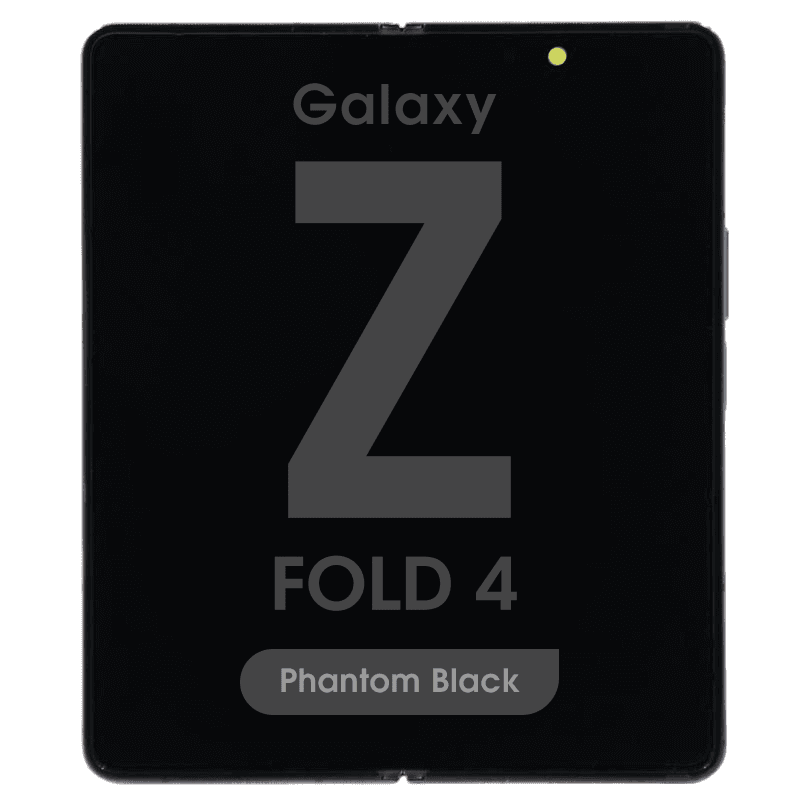OEM Pull - OLED Screen and Digitizer Assembly w/ Frame for Samsung Galaxy Z Fold 4 (F936) (US / International Version) (Main Screen) (Grade C) (Phantom Black)