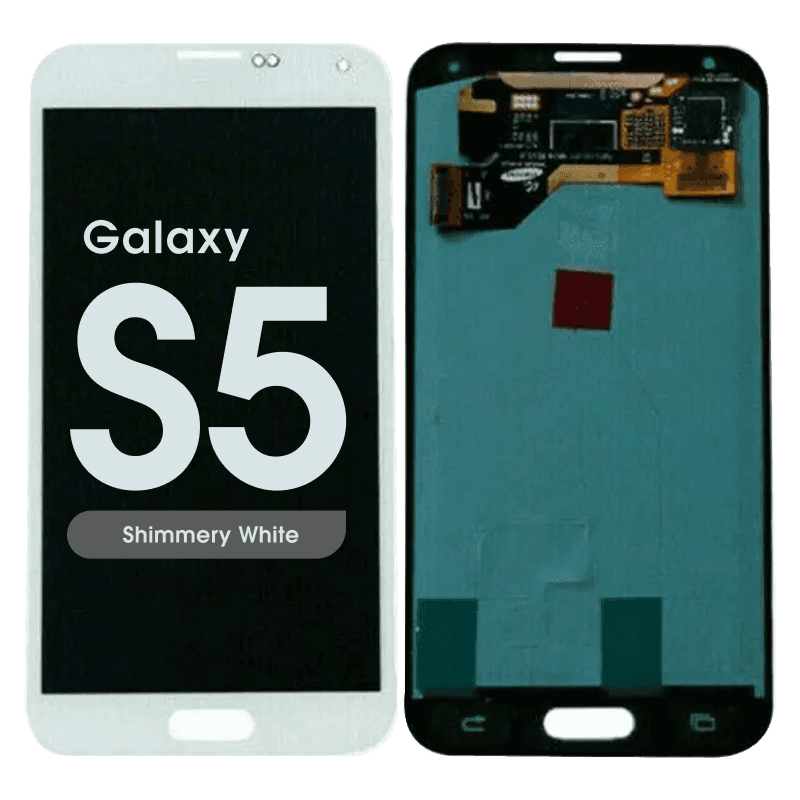 Refurbished - OLED Screen and Digitizer Assembly for Samsung Galaxy S5 (G900) (No Frame) (Shimmery White)