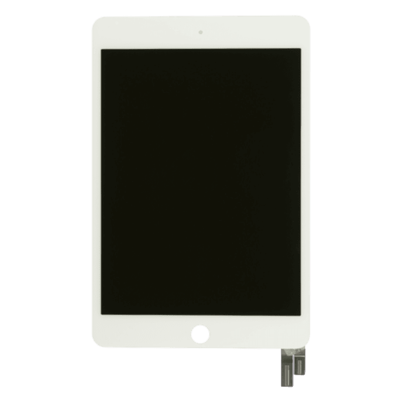 Premium Quality Touch Screen Glass and Digitizer Full Assembly LCD, White, for iPad Mini 4 (Sleep/Wake Flex Pre-soldered)